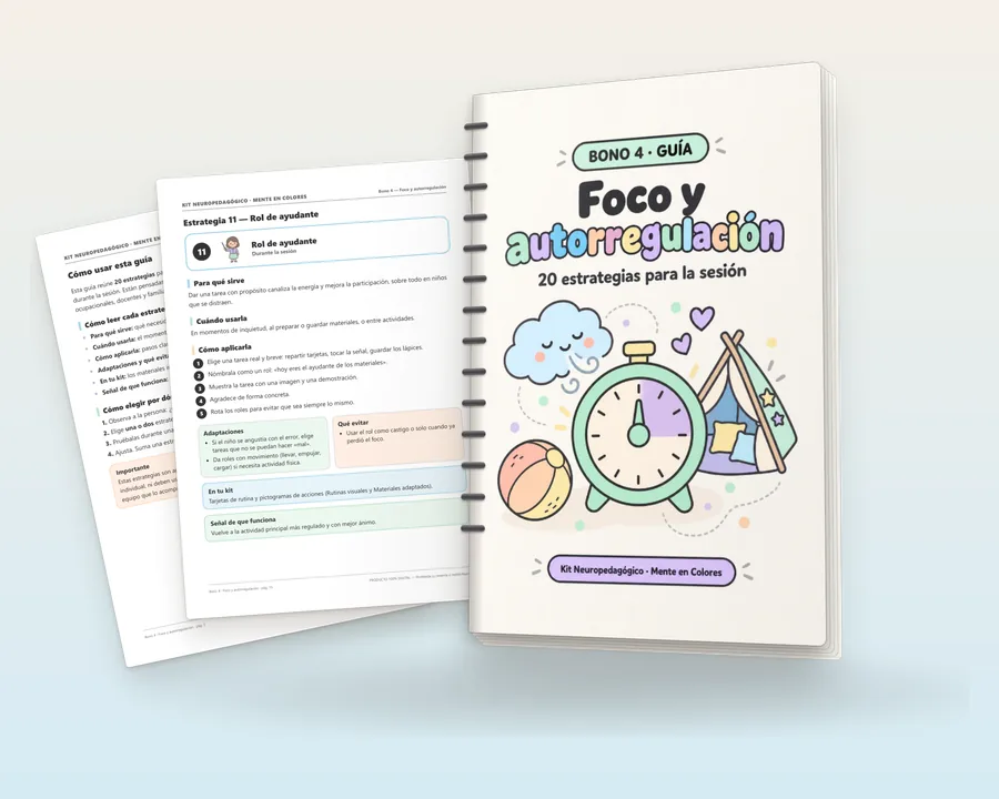 Bono 4 · Foco y autorregulación: 20 estrategias para la sesión